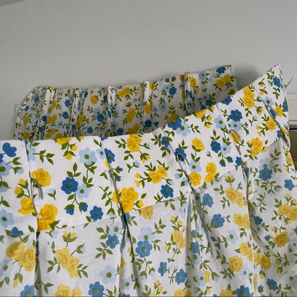70s floral bedding set blue/yellow - Picture 7 of 13